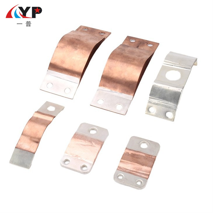 Conector flexível de folha de cobre laminado para gabinete de distribuição
